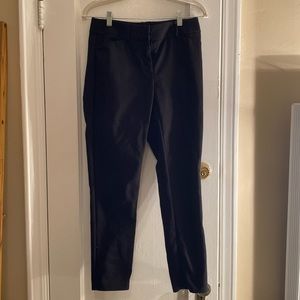Black cropped skinny slacks - LOFT